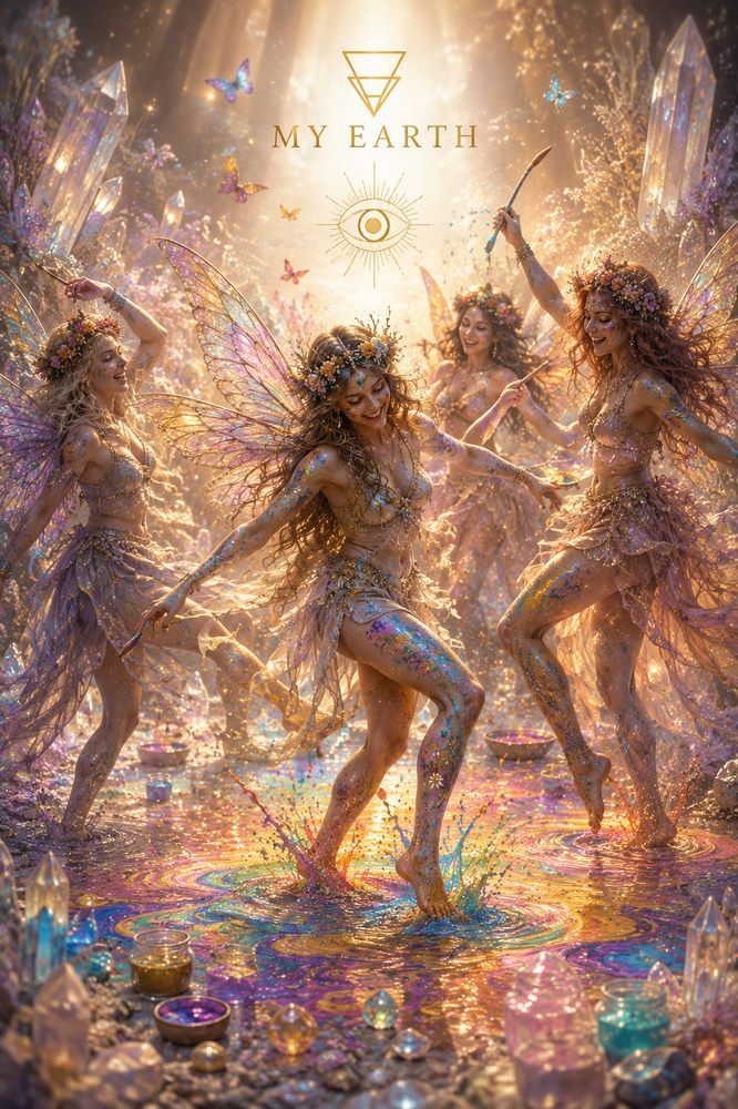 My Earth digital art — dancing fairies