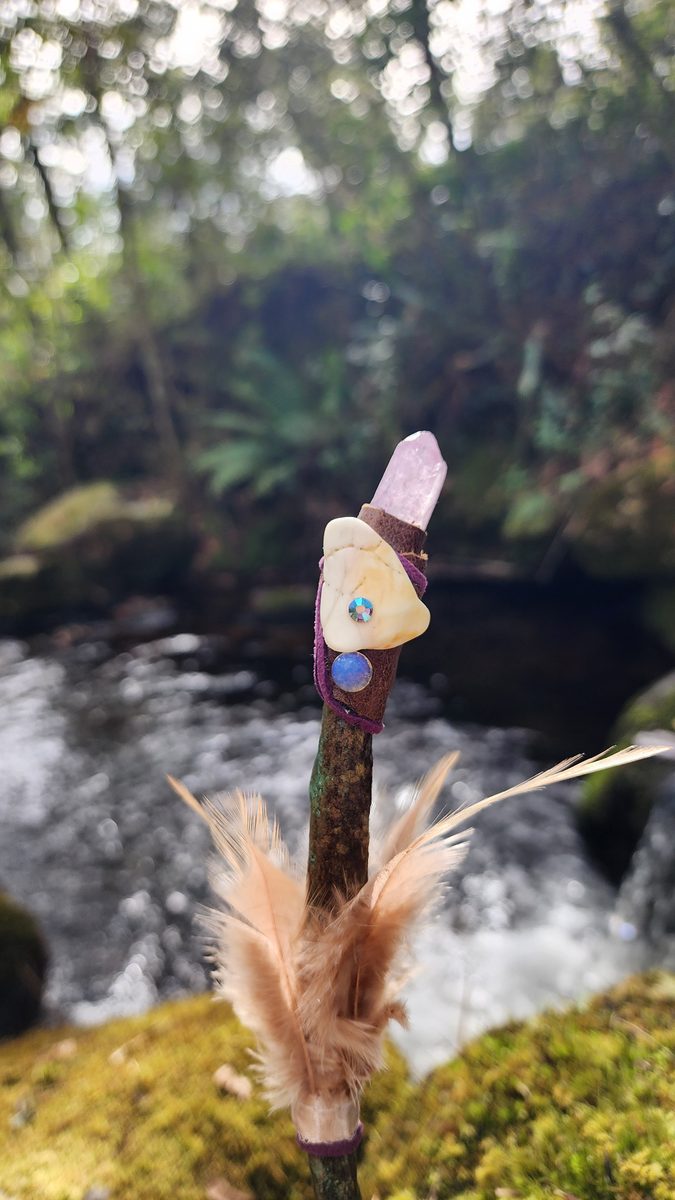 Crystal wand amethyst